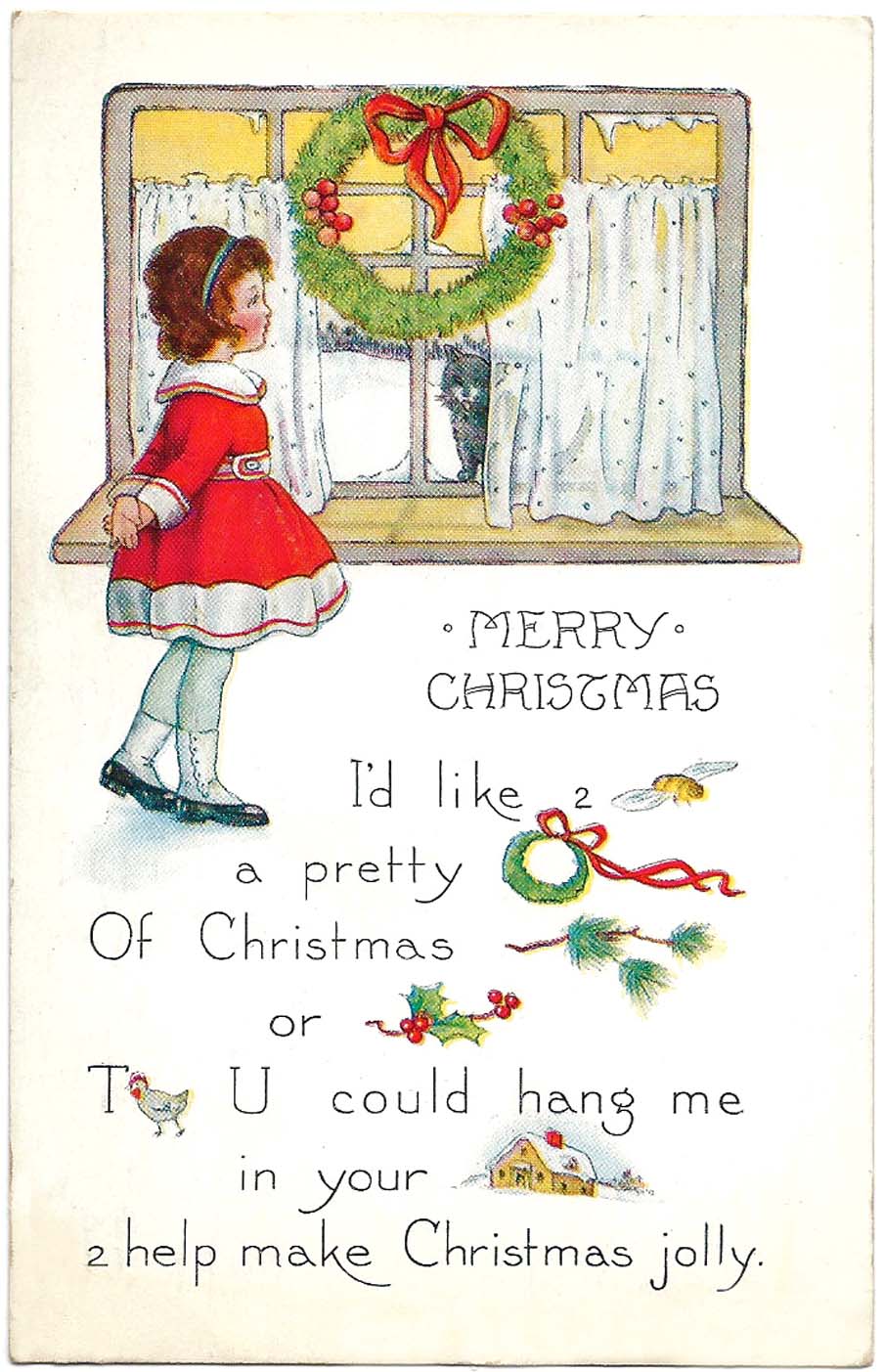 free printable vintage christmas cards