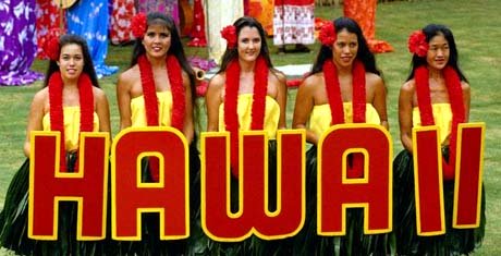 Hawaii nickname: The Aloha State - picture of pretty Hawaii girls