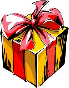 Picture of a wrapped up present